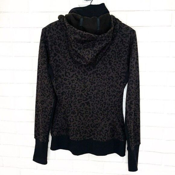 2 for $30 ATHLETA Triumph Black Leopard Print Hoodie - Picture 7 of 13